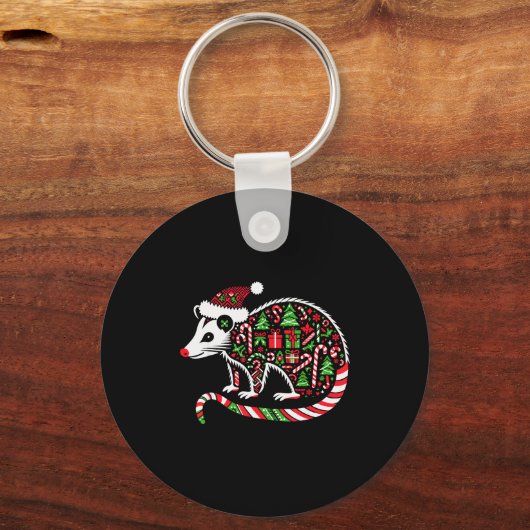 Christmas Tree Candy Ssum Santa Christmas Womens M Sleutelhanger (Voorkant)