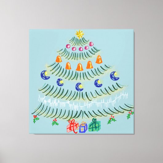 Christmas tree canvas afdruk (Voorkant)