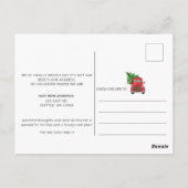 Christmas Tree Car Weve verplaatst vakantie Briefkaart (Achterkant)