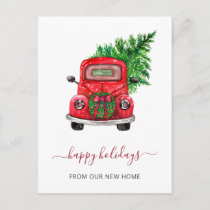 Christmas Tree Car Weve verplaatst vakantie Briefkaart