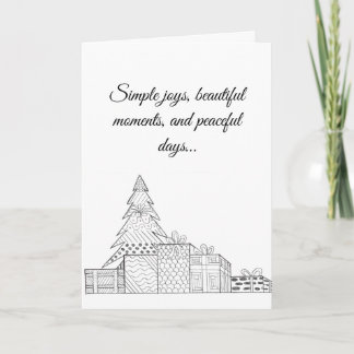 Christmas Tree Card Feestdagen Kaart