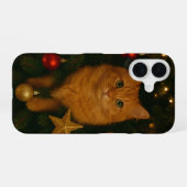Christmas Tree Cat iPhone 16 Case iPhone 16 Hoesje (Achterkant horizontaal)