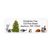 Christmas Tree Cats Label (Voorkant)