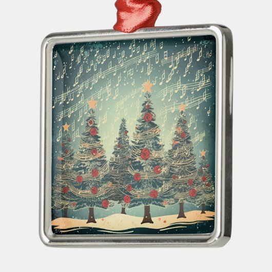 Christmas Tree Celebration Metalen Ornament (Links)