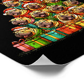 Christmas Tree Chinese Shar-pei Shar Pei  Poster (Hoek)