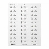 CHRISTMAS TREE *CHRISTMAS* ADRES ETIKET (Full Sheet)