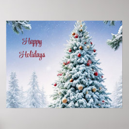 Christmas Tree Christmas Holiday Poster