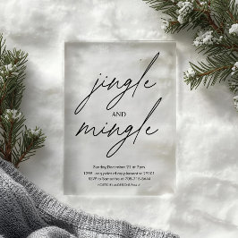 "Christmas Tree Christmas Party | Festive Holiday Acryl Uitnodigingen