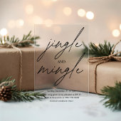 "Christmas Tree Christmas Party | Festive Holiday Acryl Uitnodigingen