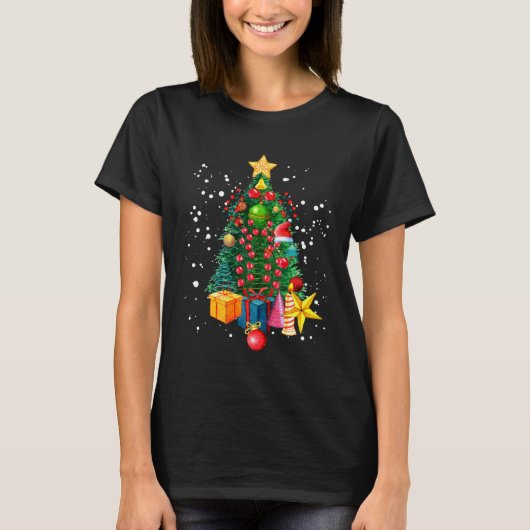 Christmas Tree Christmas Pyjamas 2 T-shirt (Voorkant)