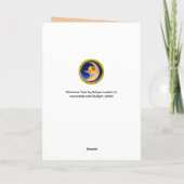 CHRISTMAS TREE, COLORFUL BALLS, ANGELS, KINDEREN KAART (Achterkant)