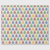 Christmas Tree Colourful Xmas Cadeaupapier (Vlak)