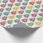 Christmas Tree Colourful Xmas Cadeaupapier (Hoek)