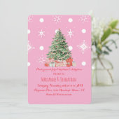 Christmas Tree Corporate Office Event Kaart (Staand voorkant)