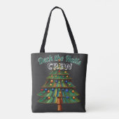 Christmas Tree Deck the Halls Crew Tote Bag (Achterkant)