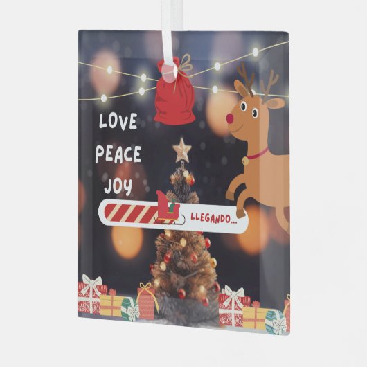 Christmas tree decorations glas ornament (Voorkant links)