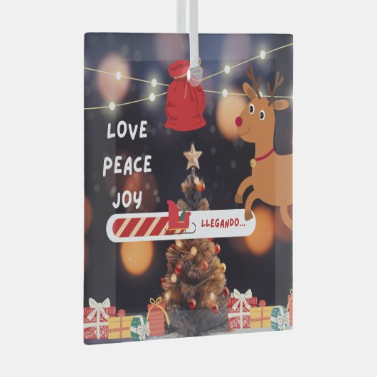 Christmas tree decorations glas ornament (Voorkant Rechts)