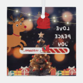 Christmas tree decorations glas ornament (Achterkant)