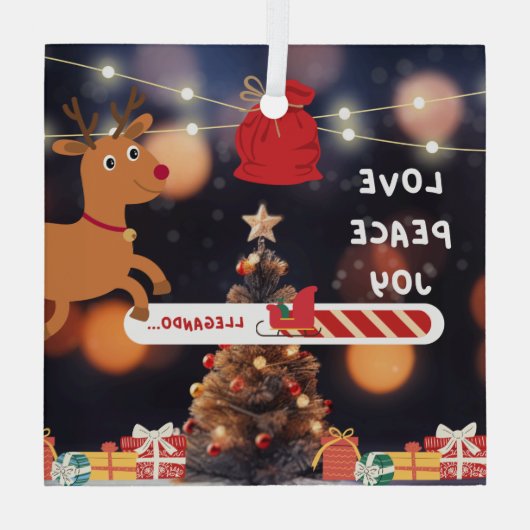 Christmas tree decorations glas ornament (Achterkant)