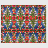 Christmas Tree Design Glossy Gift Wrapping Paper Cadeaupapier (Vlak)