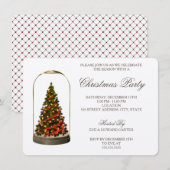 CHRISTMAS TREE DOME | VERZOEK VAN CHRISTMAS-PARTIJ KAART (Voorkant / Achterkant)