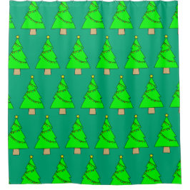 Christmas Tree Douchegordijn