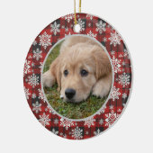 Christmas Tree Editable Pet Photo Decoration Keramisch Ornament (Links)