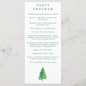 Christmas Tree | Elegant Wedding Holiday Ceremony Menu (Achterkant)