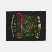 Christmas Tree Farm In My Heart Holiday Forest Gif Fleece Deken (Voorkant (Horizontaal))