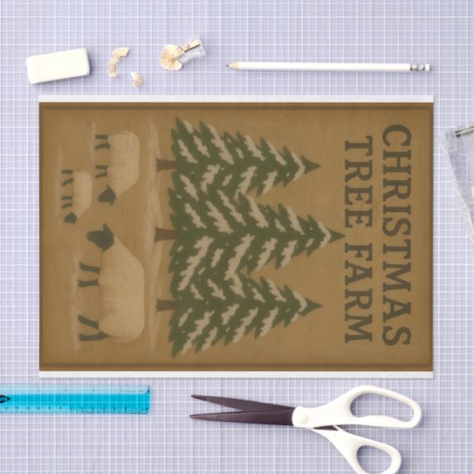 Christmas Tree Farm Tissuepapier (Craft)