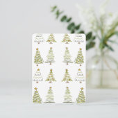 CHRISTMAS TREE FEESTDAGENKAART (Staand voorkant)