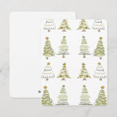 CHRISTMAS TREE FEESTDAGENKAART (Voorkant / Achterkant)