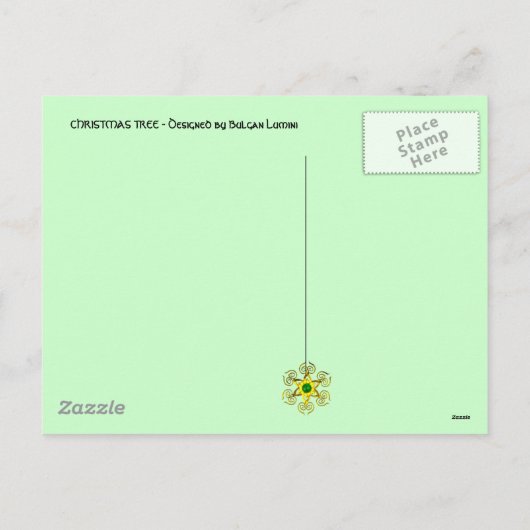 CHRISTMAS TREE FEESTDAGENKAART (Achterkant)