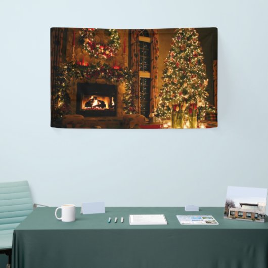 Christmas tree fireplace spandoek (Beurs)