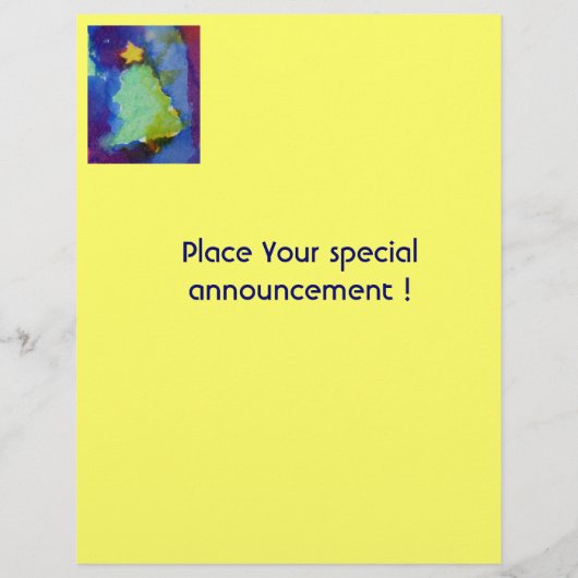 CHRISTMAS TREE FLYER (Achterkant)