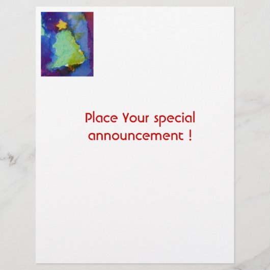 CHRISTMAS TREE FLYER (Achterkant)