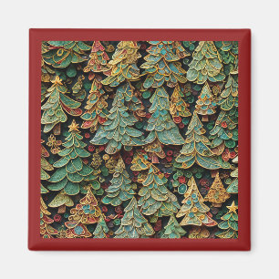 Christmas Tree Forest Whimsey Magneet