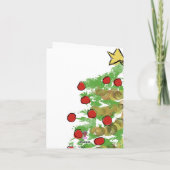 Christmas Tree Garland Wenskaart Bedankkaart (Achterkant)