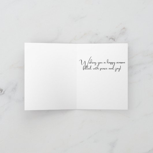 Christmas Tree Garland Wenskaart Bedankkaart (Binnen)