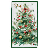 Christmas Tree Gift Bag Klein Cadeauzakje (Voorkant)