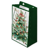 Christmas Tree Gift Bag Klein Cadeauzakje (Voorkant Gekanteld)