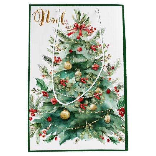 Christmas Tree Gift Bag Medium Cadeauzakje (Voorkant)