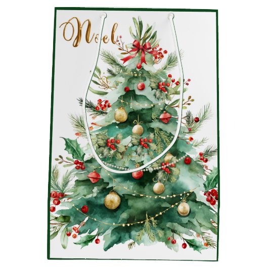 Christmas Tree Gift Bag Medium Cadeauzakje (Achterkant)