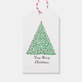 Christmas Tree Gift Tag - Customizable Cadeaulabel (Voorkant)