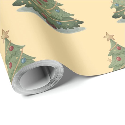Christmas tree gift wrap cadeaupapier (Rol Hoek)