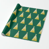 Christmas tree gift wrap cadeaupapier (Uitgerold)