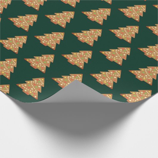 Christmas tree gift wrap cadeaupapier (Hoek)