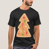 Christmas Tree Gingerbread cake Xmas T-shirt (Voorkant)