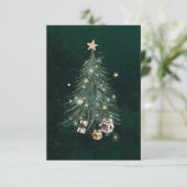 Christmas Tree - God Jul Bedankkaart (Staand voorkant)