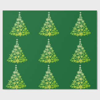 Christmas Tree Green Wrapping Paper Cadeaupapier
